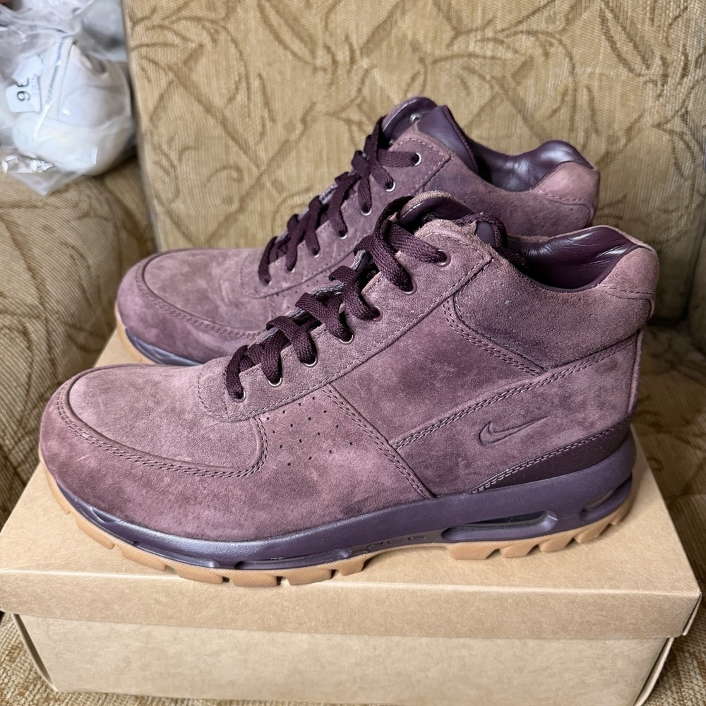Nike Air Max Goadome Deep Burgundy Suede Men's Size 12